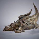 Luck Dragon, bronze, 30" long